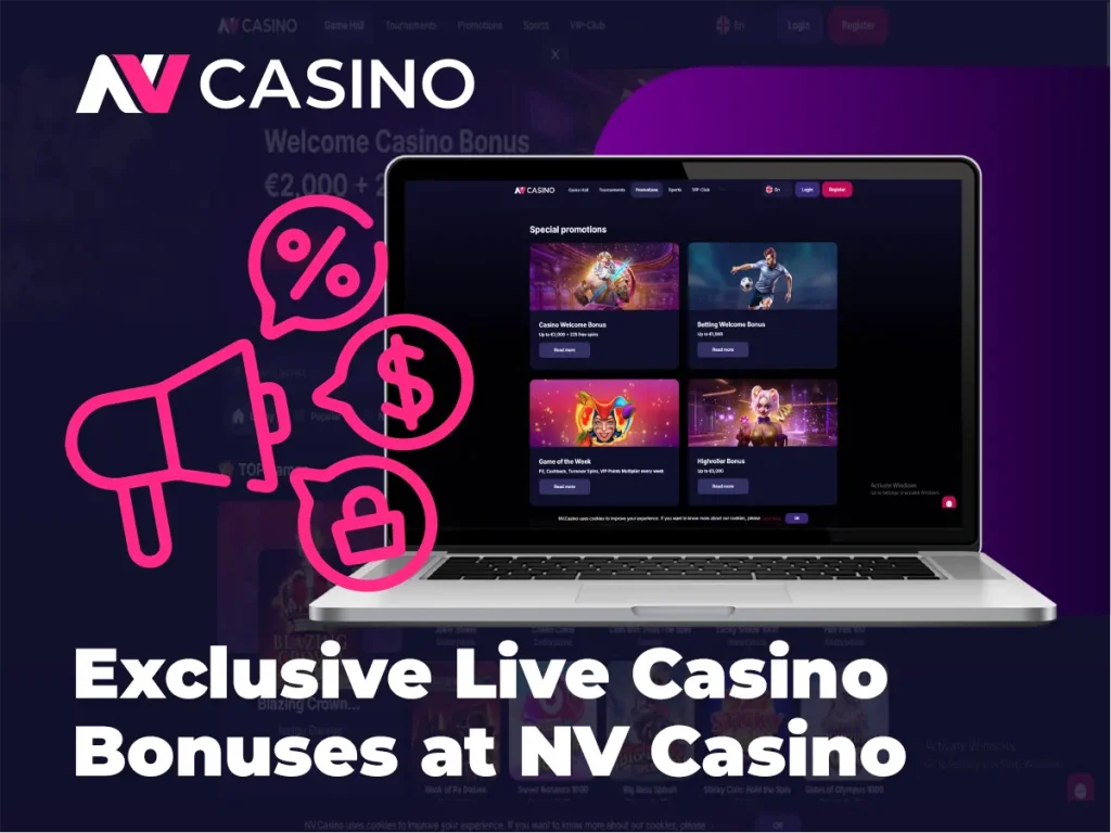 Bonusuri exclusive pentru cazinoul live la NV Casino