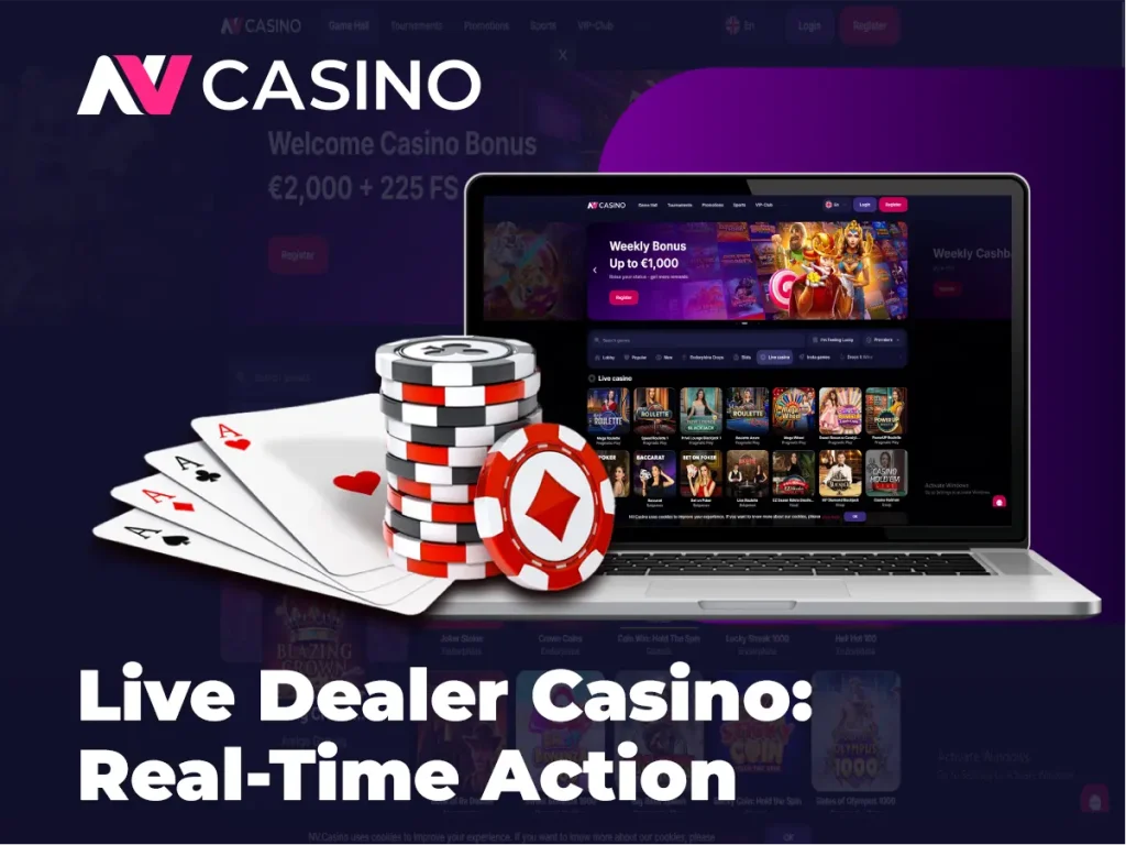 Cazinou cu dealer live: acțiune în timp real