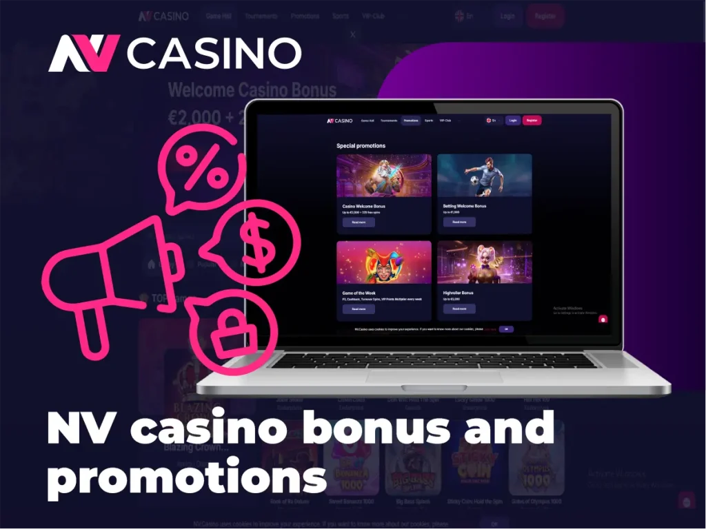 Bonusuri și promoții NV Casino