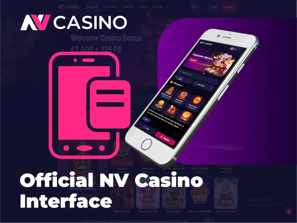 Interfața oficială NV Casino